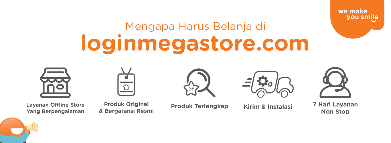 Banner Keuntungan Belanja Online - Login Megastore